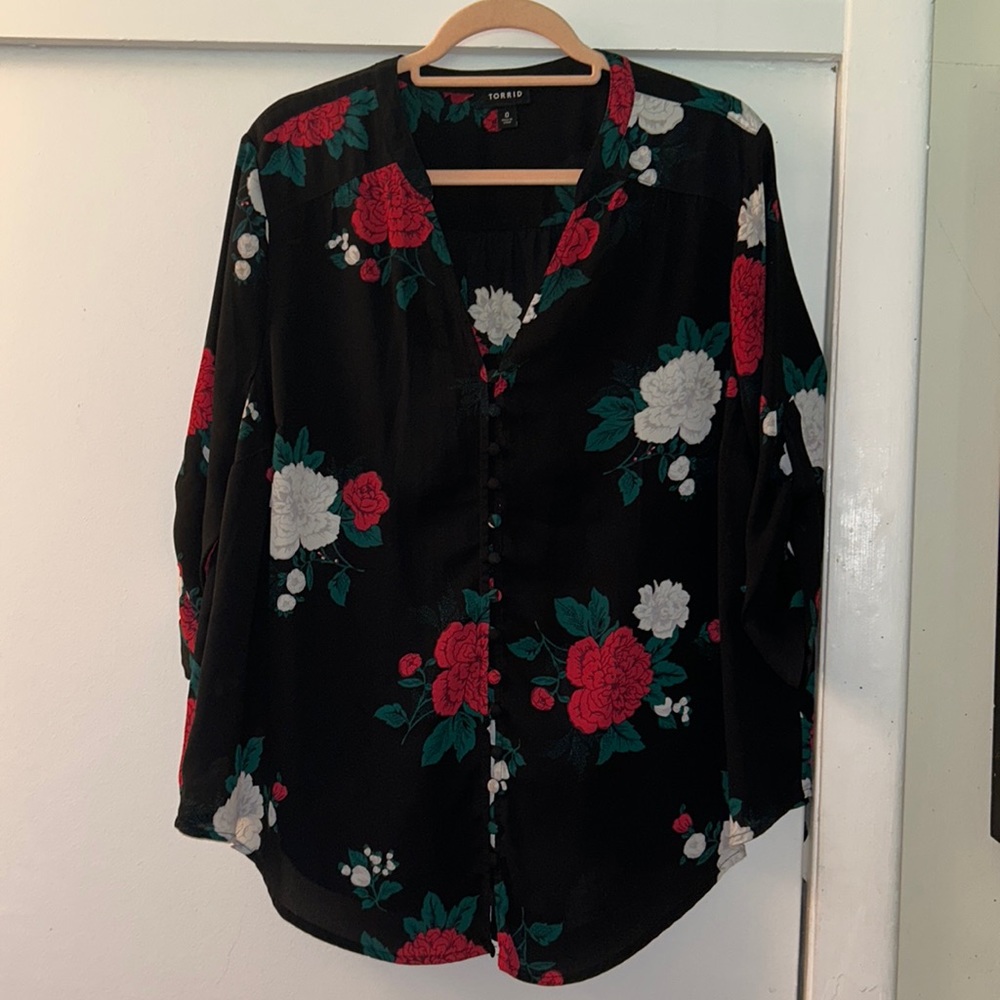 Torrid Blouse 0 Georgette